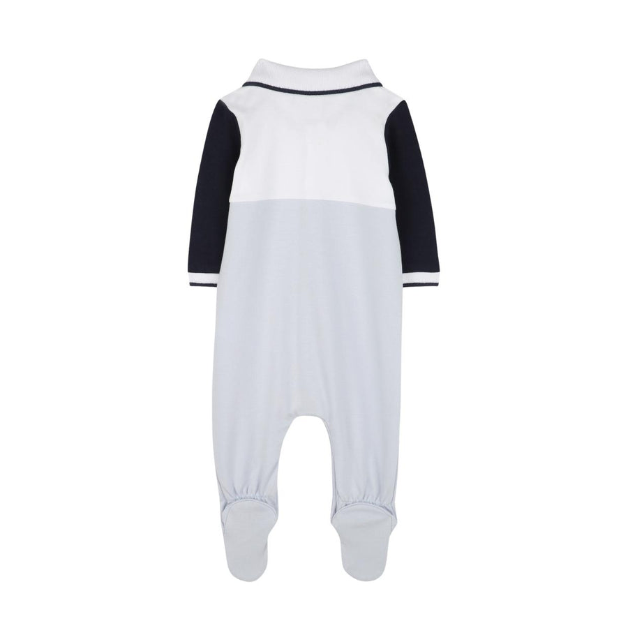 BOSS Baby Printed Logo Tricolour Blue Babygrow
