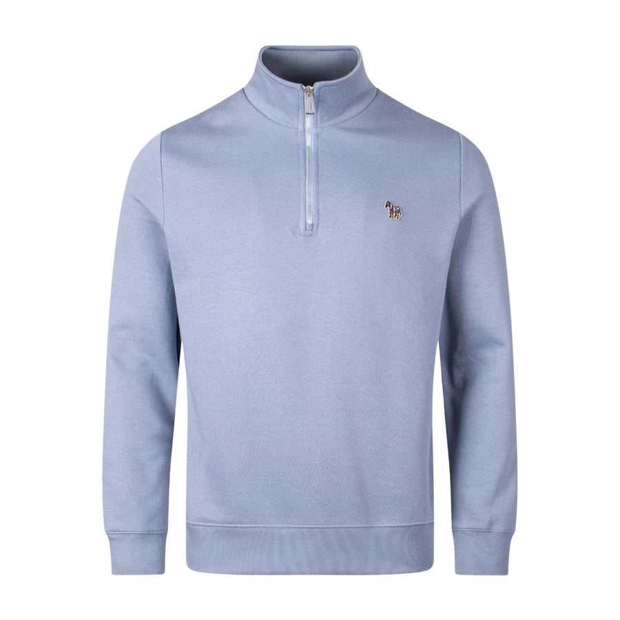 Paul Smith Zebra Logo Patch Half Zip Sweatshirt