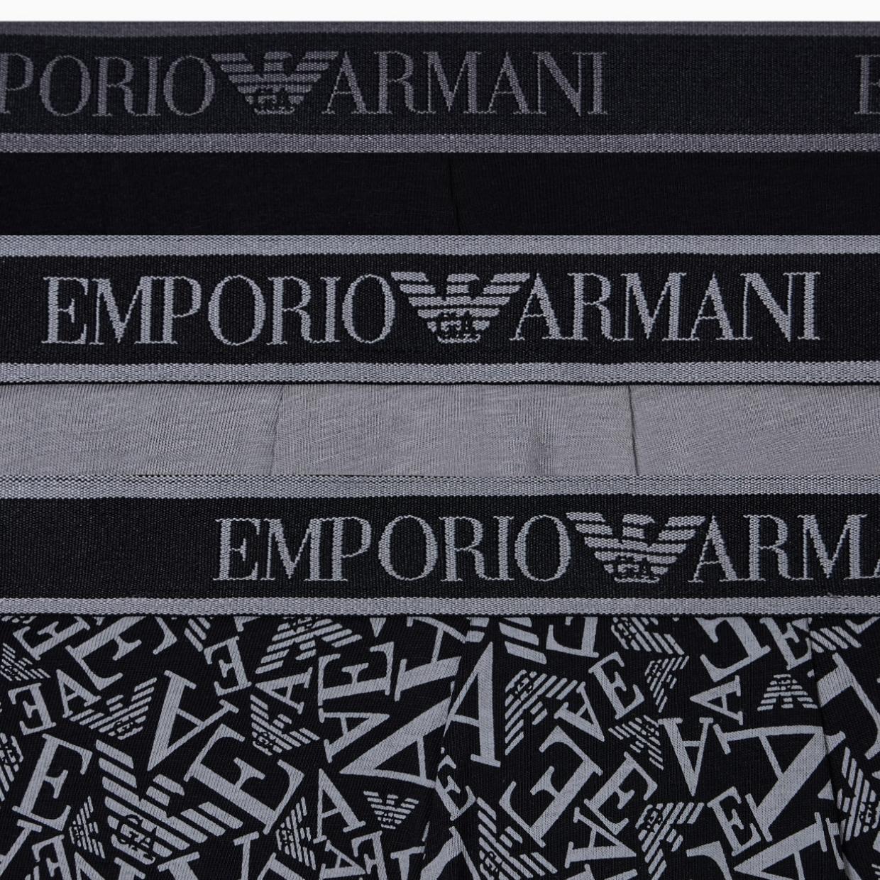 Emporio Armani Stretch Cotton Jersey Three-Pack Boxer