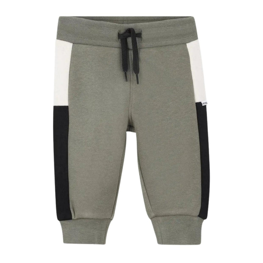 BOSS Baby Colourblock Print Logo Green Tracksuit Set
