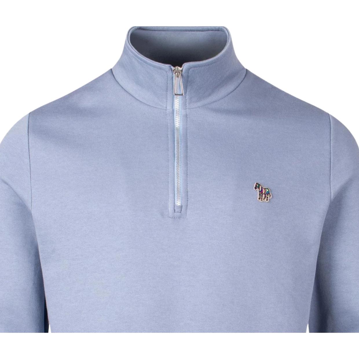 Paul Smith Zebra Logo Patch Half Zip Sweatshirt