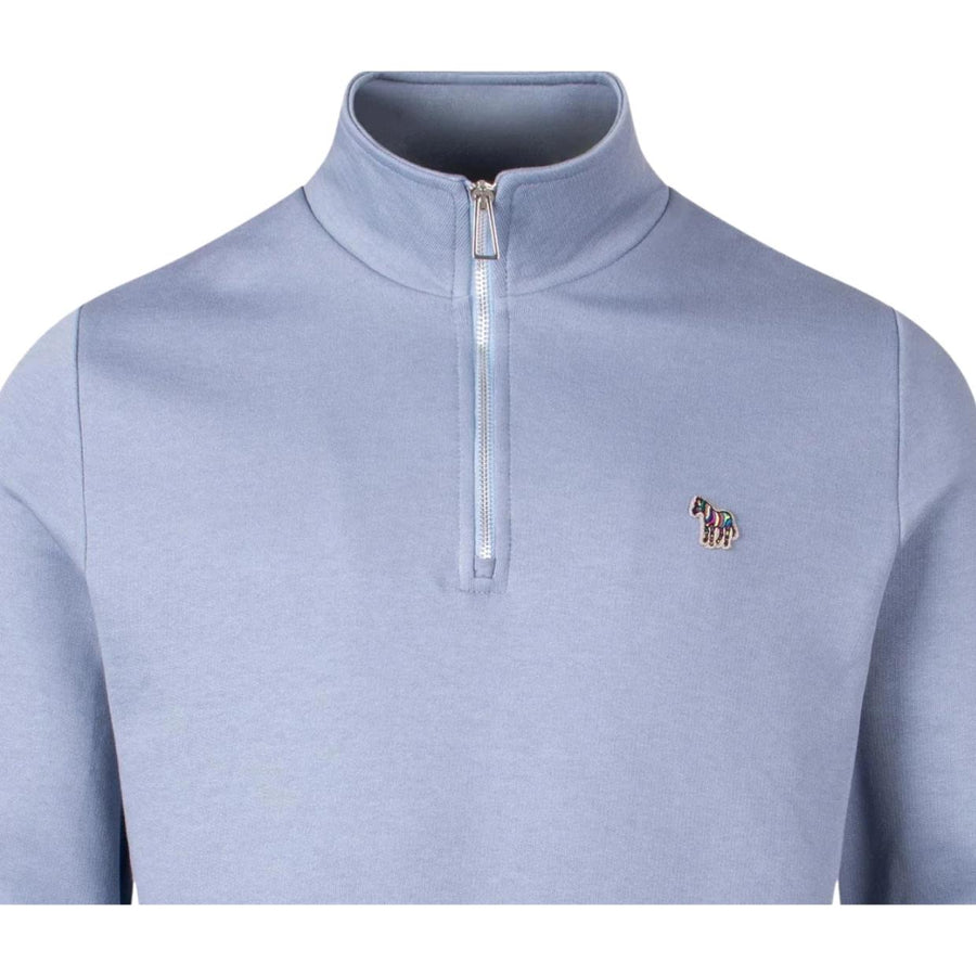 Paul Smith Zebra Logo Patch Half Zip Sweatshirt