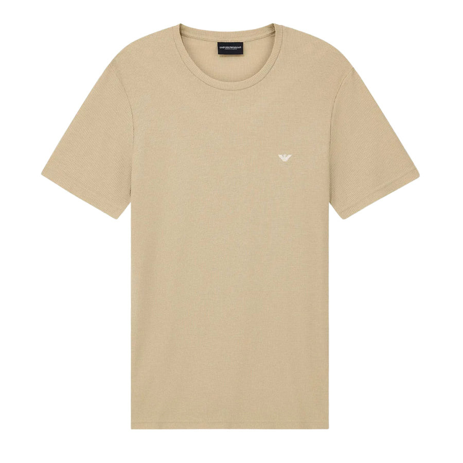 Emporio Armani Bodywear Waffle Beige T-Shirt