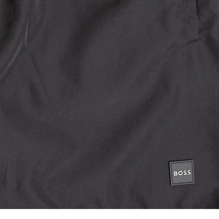 BOSS Dive Black Cargo Pocket Swim Shorts