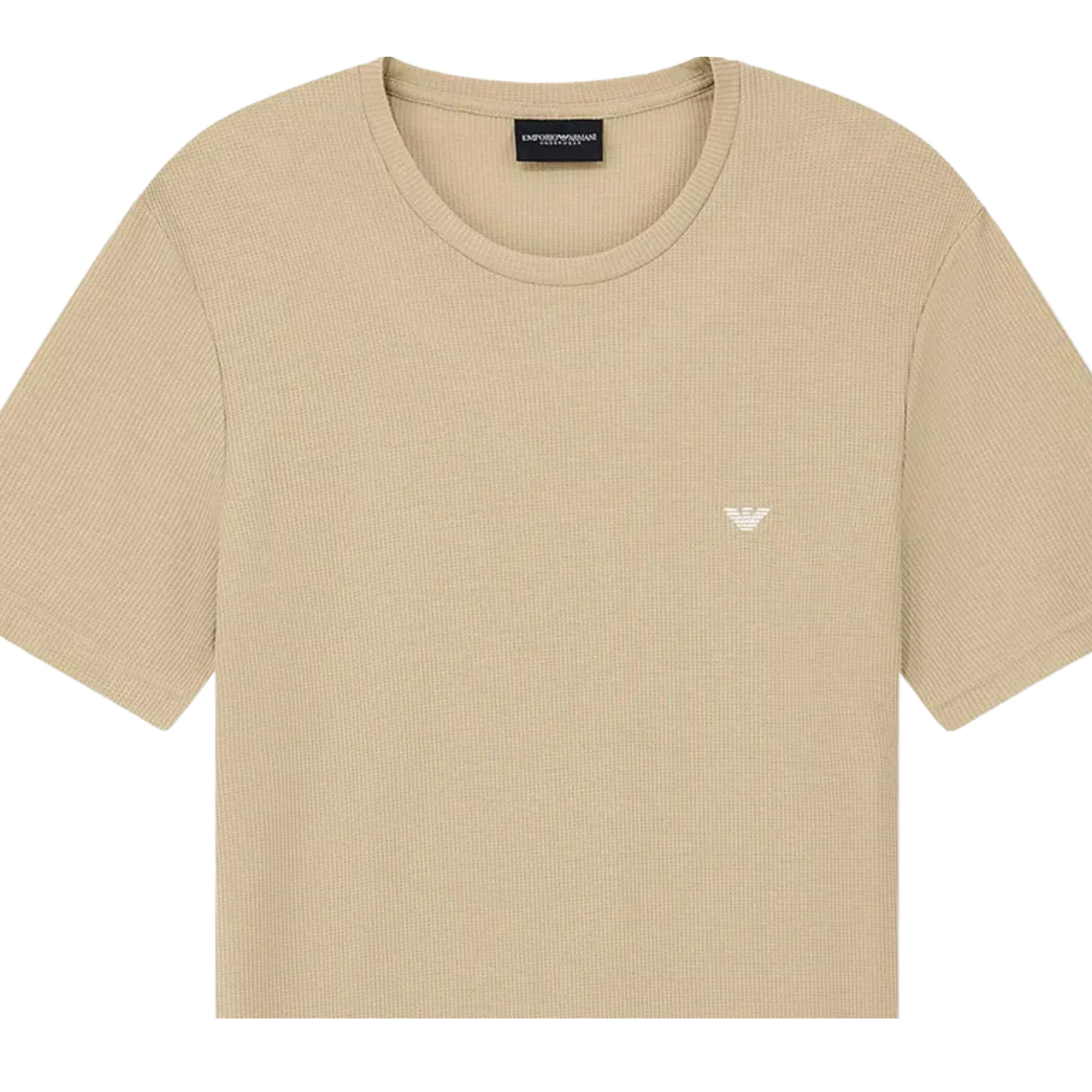 Emporio Armani Bodywear Waffle Beige T-Shirt
