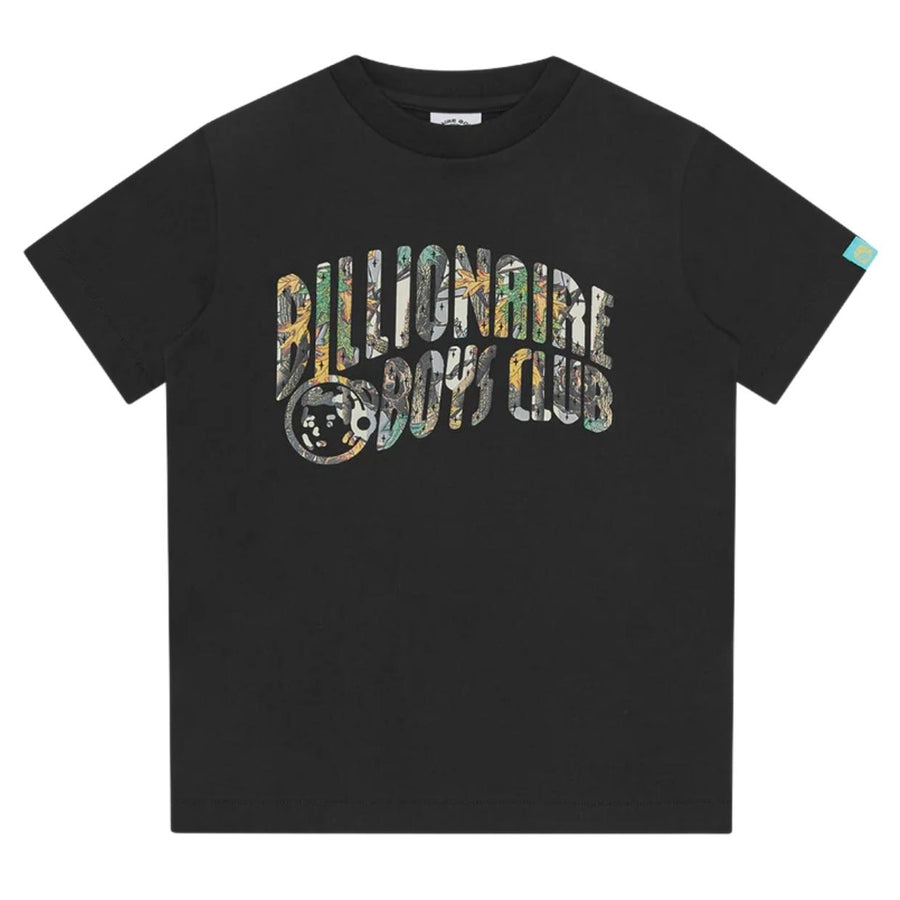 Billionaire Boys Club Kids Tree Camo Arch Logo Black T-Shirt