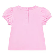 Moschino Baby Heart & Teddy Bear Logo Pink T-Shirt