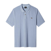 Paul Smith Regular Fit Pale Blue Zebra Polo Shirt