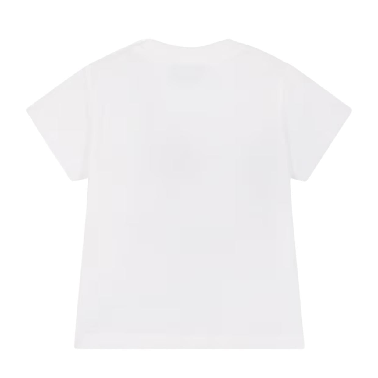 Moschino Baby Cotton Jersey White Short Sleeve T-Shirt