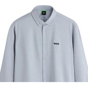 BOSS Embroidered Logo Motion Regular Fit Light Grey Shirt