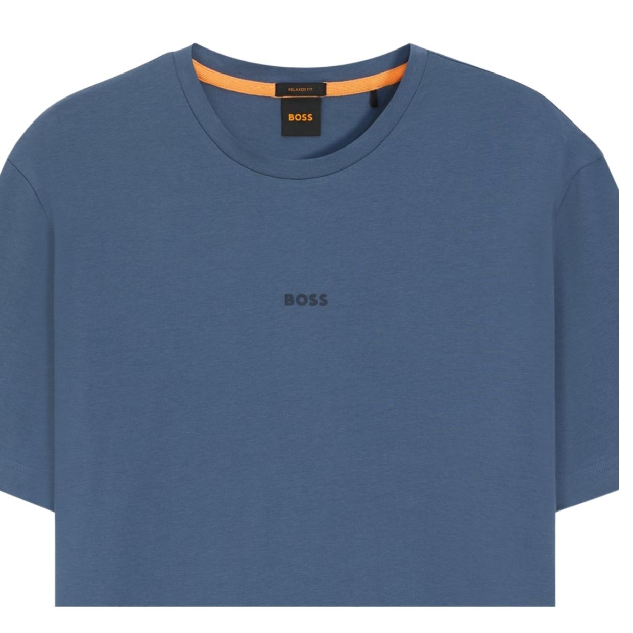BOSS TChup Stretch Cotton Blue T-Shirt