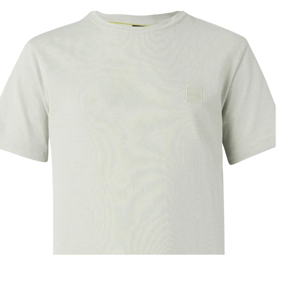 BOSS Logo Patch Tales Light Grey T-Shirt