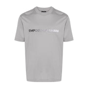 Emporio Armani Embroidery Logo Grey T-Shirt