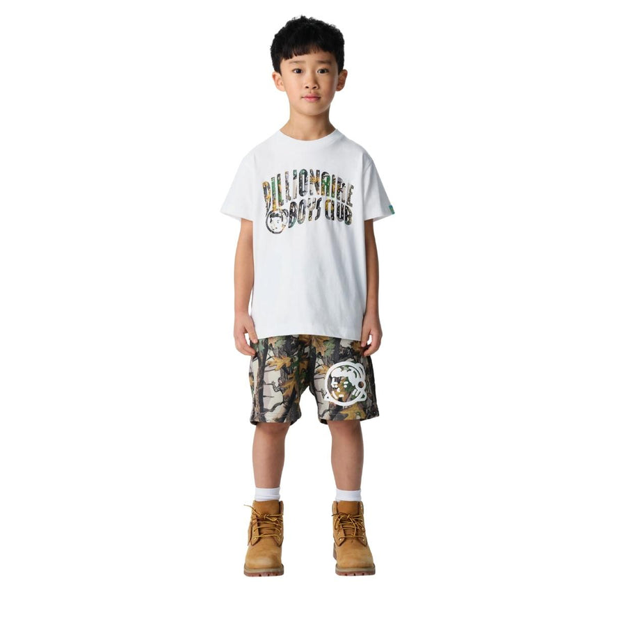Billionaire Boys Club Kids Tree Camo Arch Logo White T-Shirt