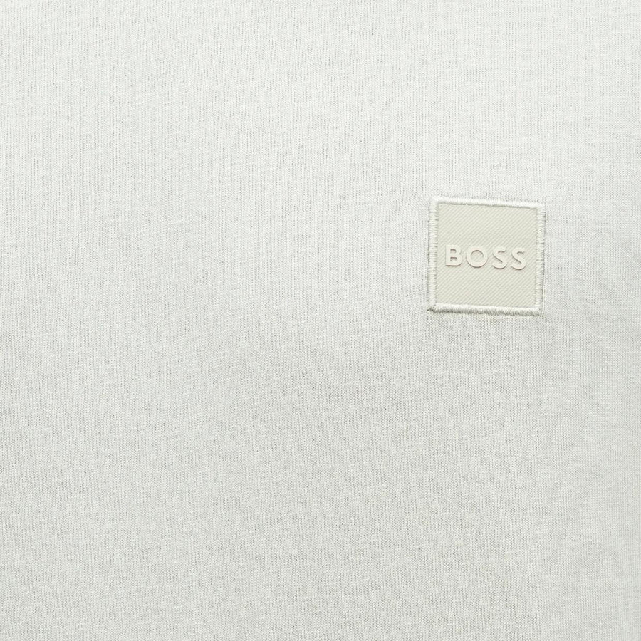 BOSS Logo Patch Tales Light Grey T-Shirt