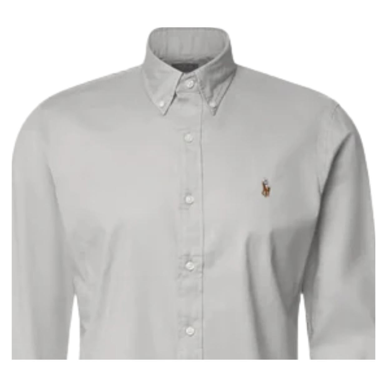 Polo Ralph Lauren Custom Fit Grey Oxford Shirt