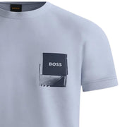 BOSS Printed Logo Artwork Light Grey T-Shirt