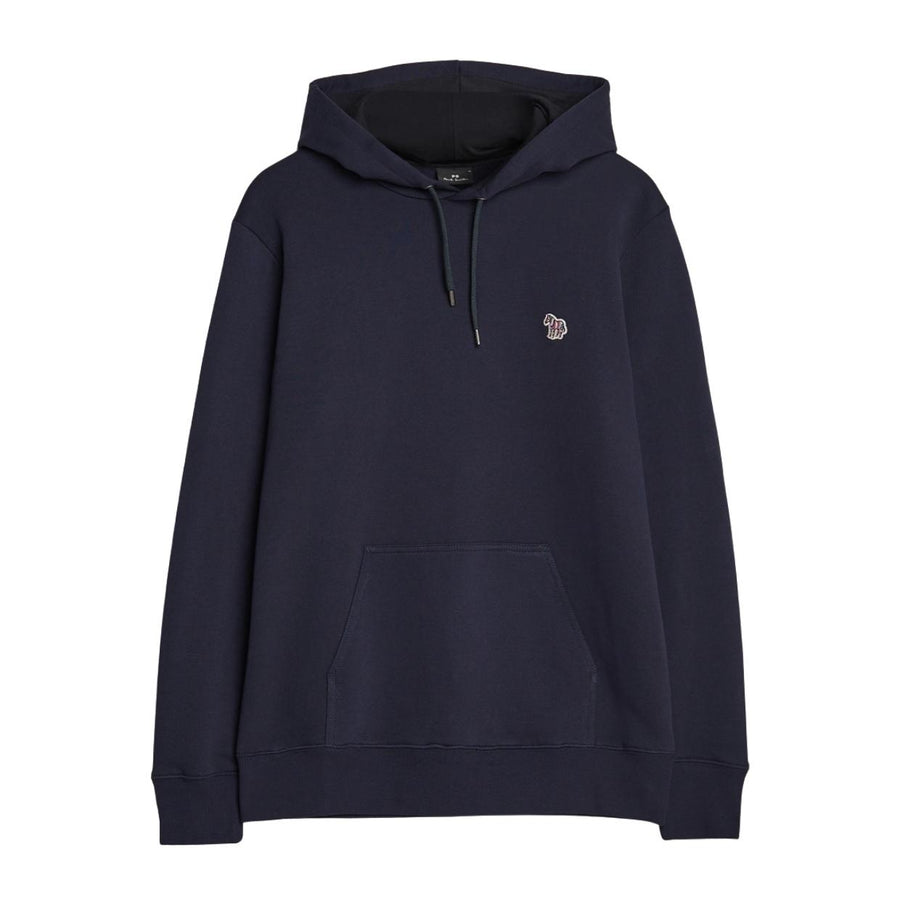 Paul Smith Regular Fit Logo Patch Navy Hoodie