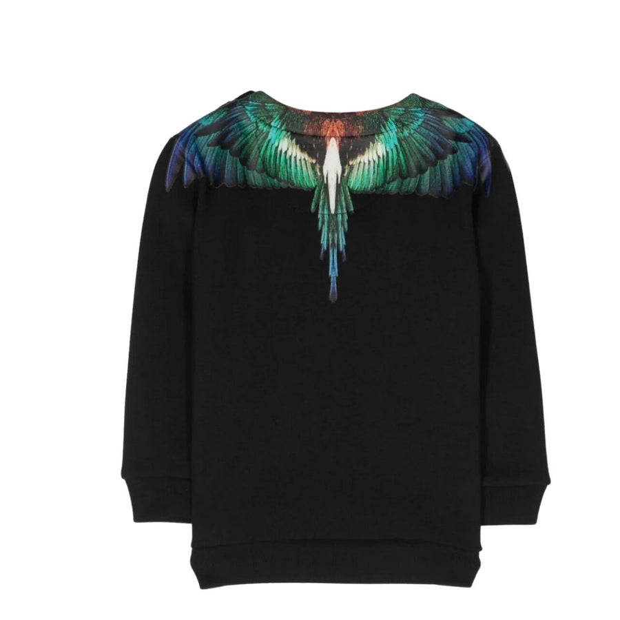 Marcelo Burlon Baby Icon Wings Black & Blue Sweatshirt