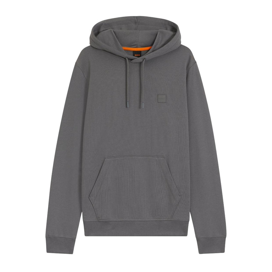 BOSS Wetalk Cotton Terry Grey Hoodie