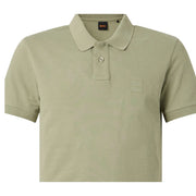 BOSS Logo Patch Slim Fit Passenger Green Polo Shirt