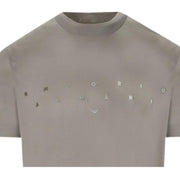 Emporio Armani Embroidered Logo Lettering Grey T-Shirt
