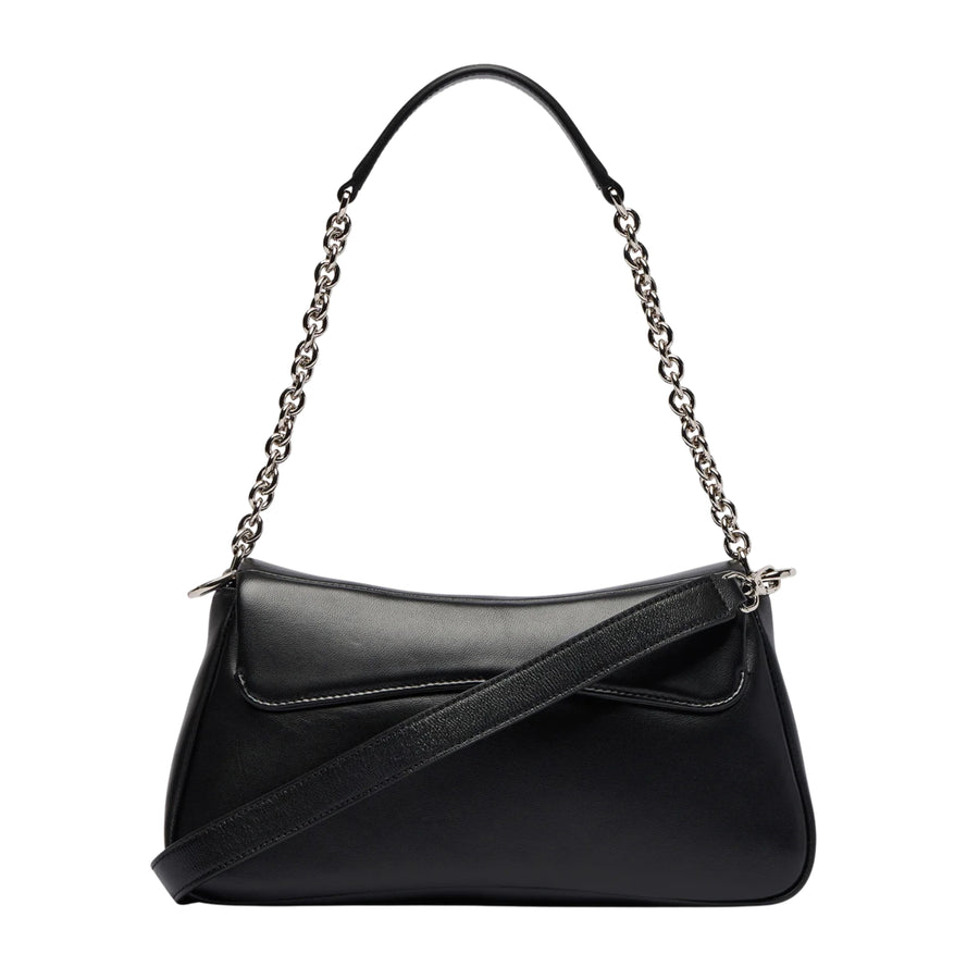 Emporio Armani Soft Finish Black Shoulder Bag