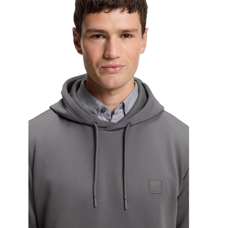 BOSS Wetalk Cotton Terry Grey Hoodie