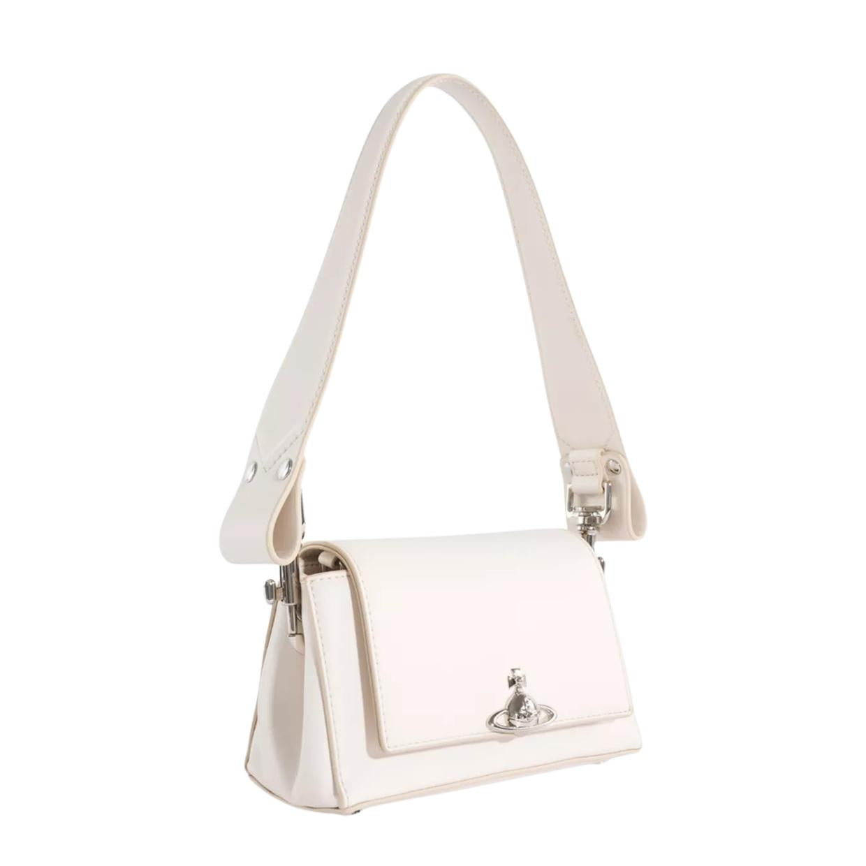 Vivienne Westwood Hazel Small White Handbags