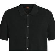 BOSS Akepalo Black Knitted Polo Shirt