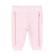 BOSS Baby Pink All-Over Double B Hooded Tracksuit Set