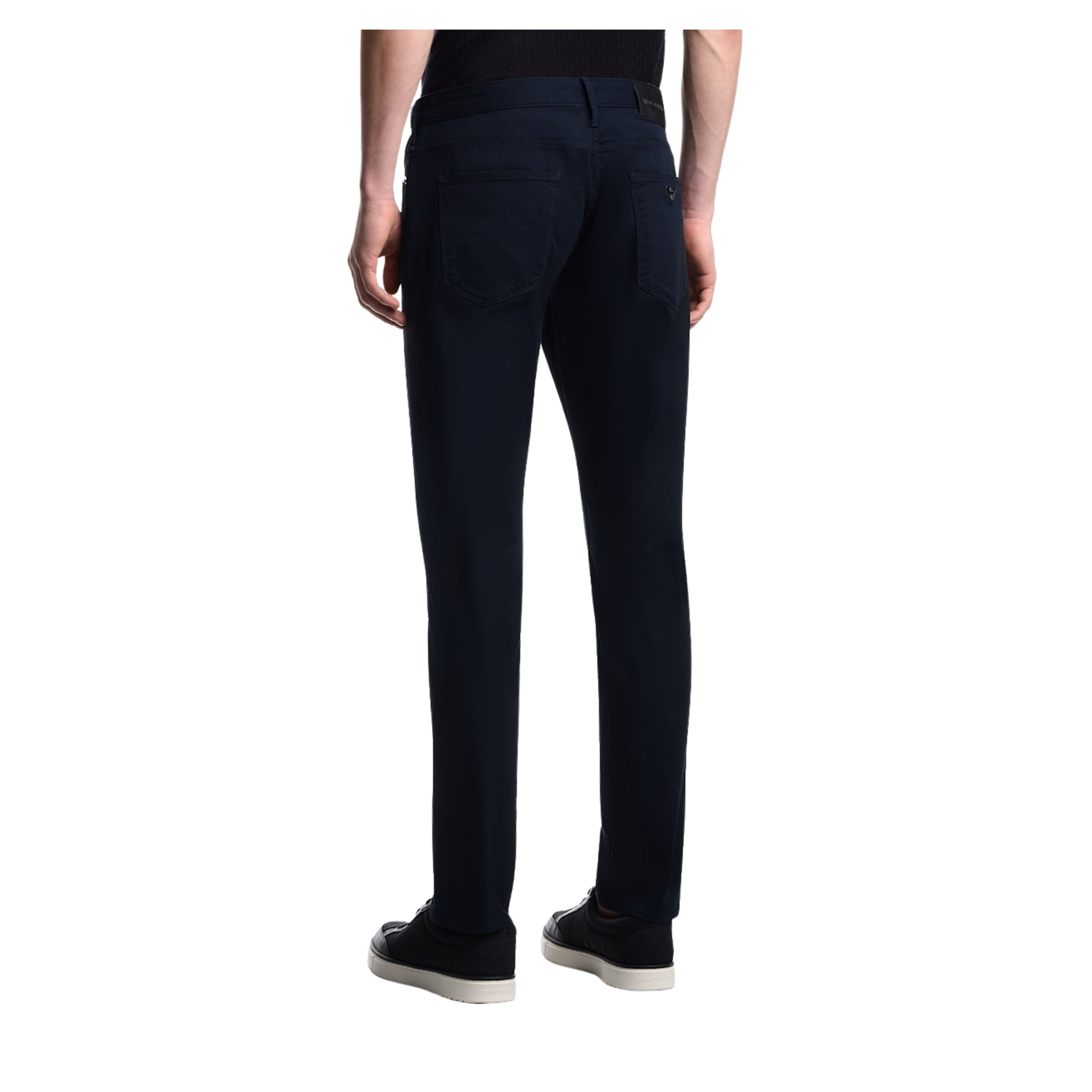 Emporio Armani J06 Slim Fit Stretch Fabric Blue Navy Trousers