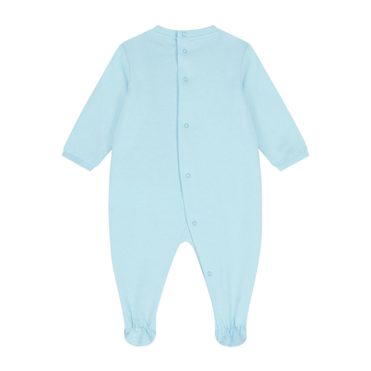 Moschino Baby Teddy Bear Blue Babygrow