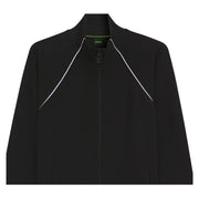 BOSS Cotton-Blend Contrast-Pipping Full Zip Sweatshirt