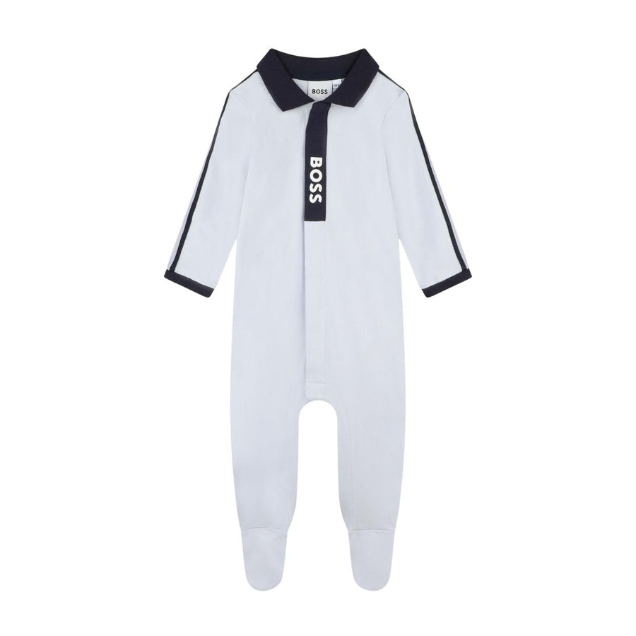BOSS Baby Sky Blue Logo Babygrow