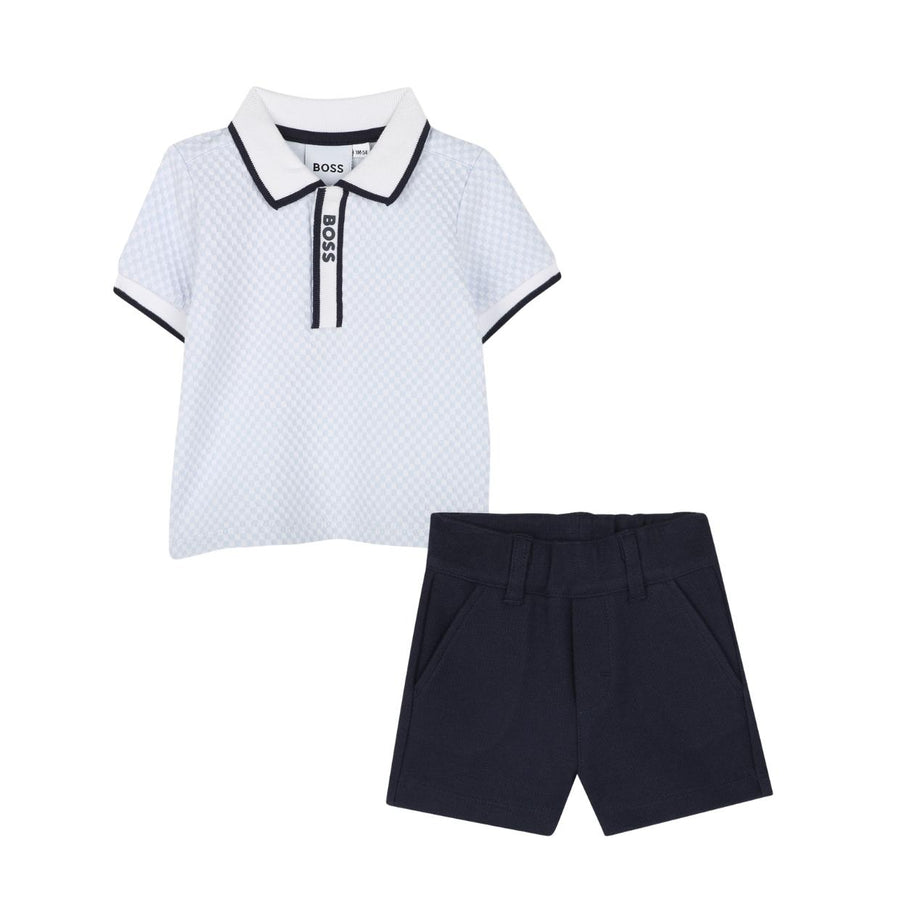 BOSS Baby Sky Blue Polo Shirt & Short Set