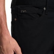 Emporio Armani J06 Slim Fit Stretch Fabric Black Trousers