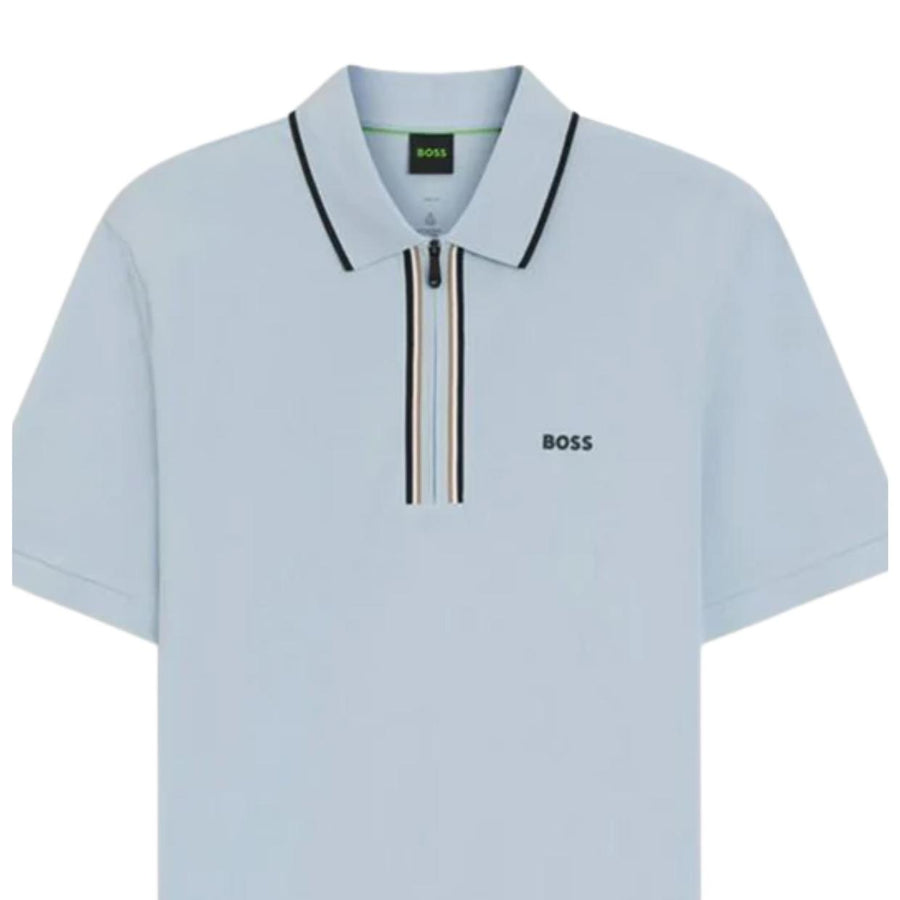 BOSS Philix GOC Slim Fit Light Blue Polo Shirt