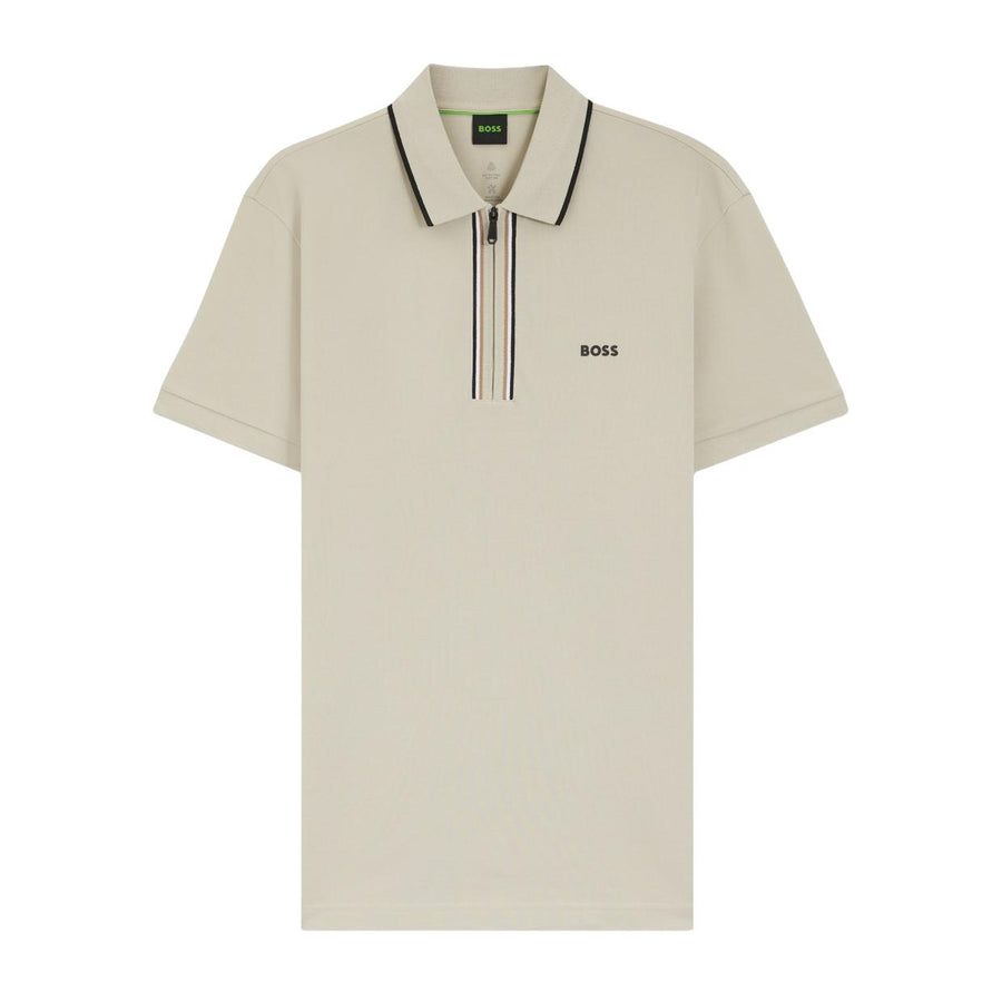 BOSS Philix GOC Slim Fit Beige Polo Shirt