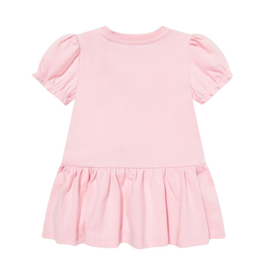 Moschino Baby Teddy Bear Logo Pink Dress