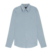 BOSS Relegant Regular Fit Light Blue Poplin Shirt