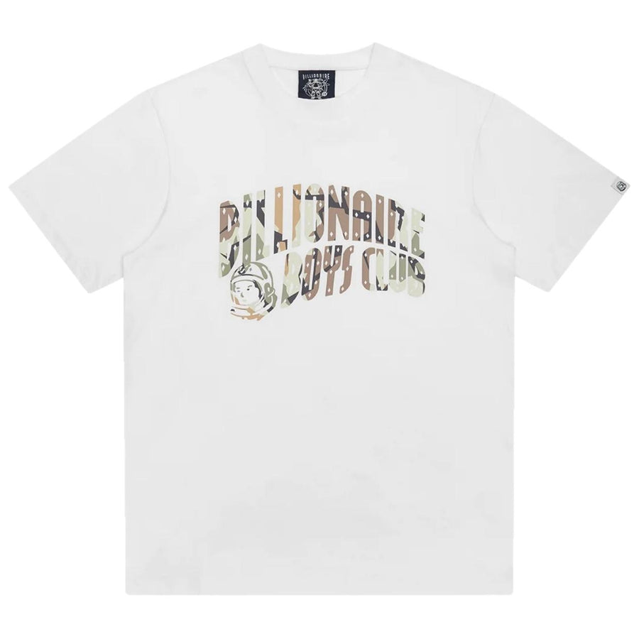 Billionaire Boys Club Camo Arch Logo White T-Shirt