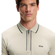 BOSS Philix GOC Slim Fit Beige Polo Shirt