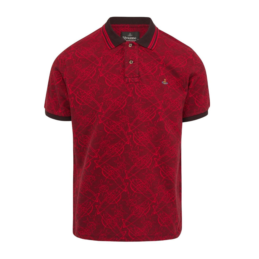 Vivienne Westwood Graffiti Orbs Red Polo Shirt
