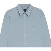 BOSS Relegant Regular Fit Light Blue Poplin Shirt