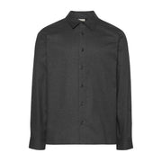 Calvin Klein Melange Flannel Easy Black Shirt