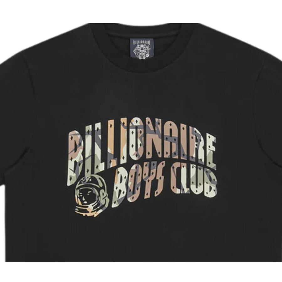 Billionaire Boys Club Camo Arch Logo Black T-Shirt