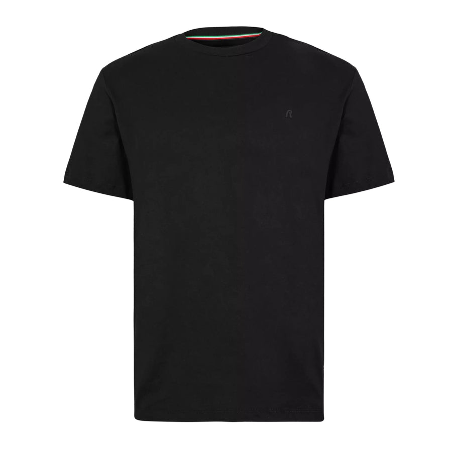 Replay Printed Logo Regular Fit Black T-Shirt