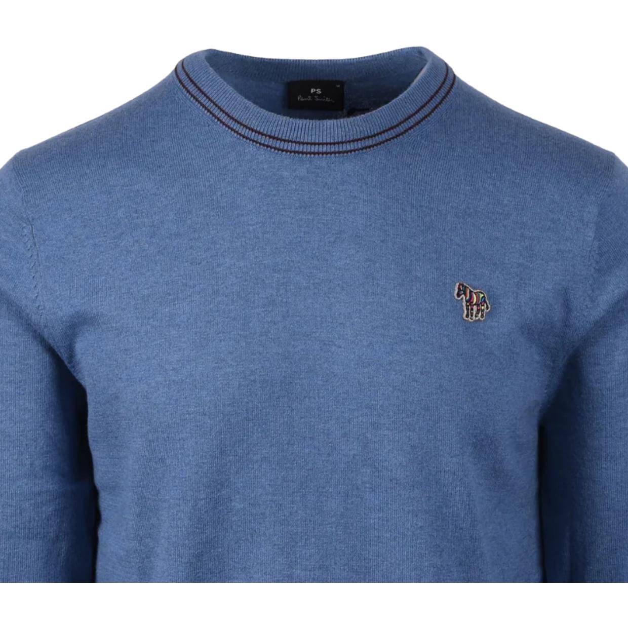 Paul Smith Zebra Patch Logo Grey Sweater