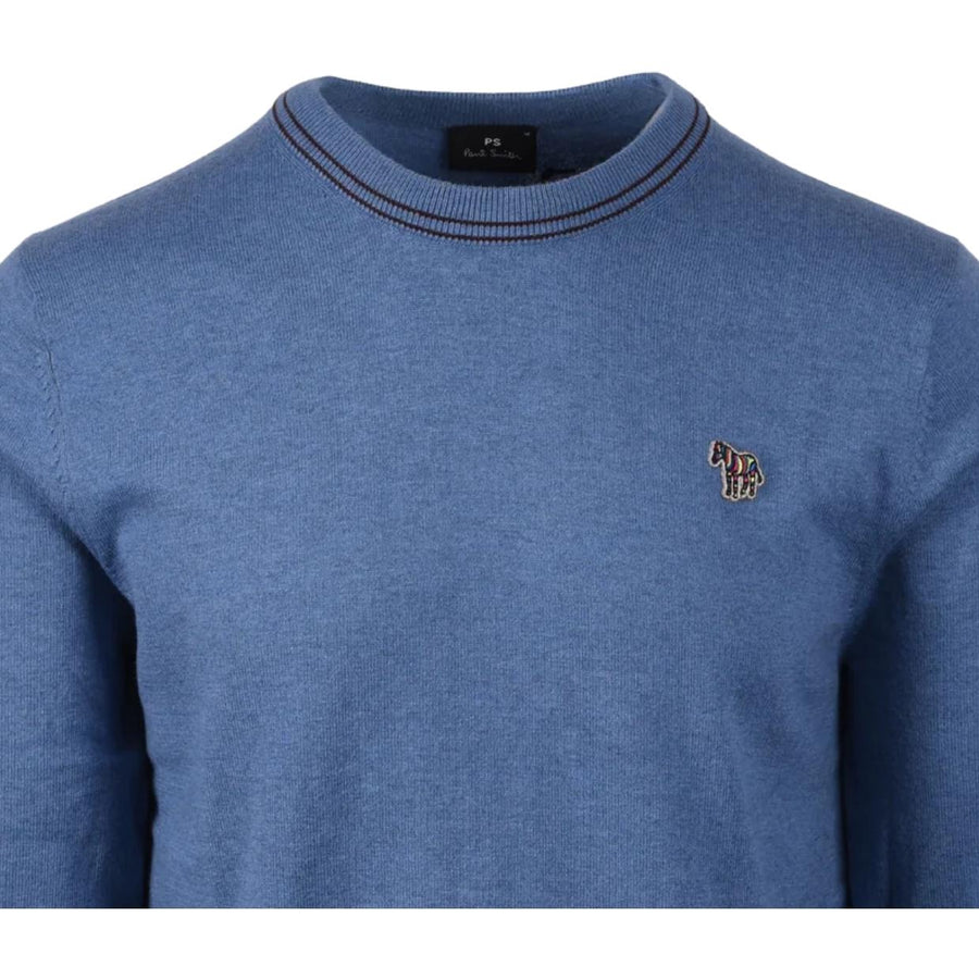Paul Smith Zebra Patch Logo Grey Sweater